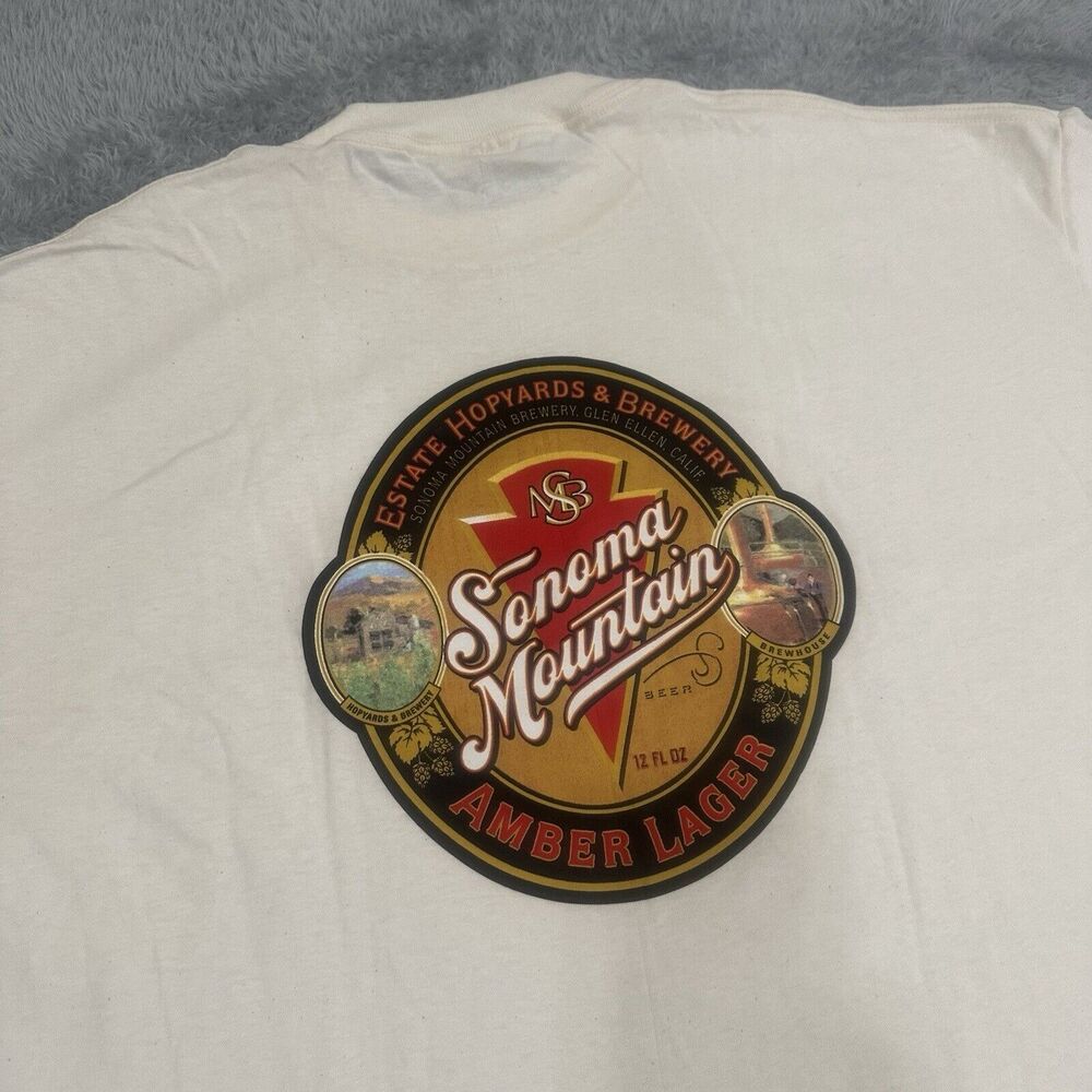 Vintage 90’s Sonoma Mountain Brewery Amber Lager Single Stitch T-Shirt Men’s XXL